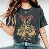 Unisex Game Pattern Washed T-Shirt