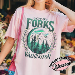 Twilight City Of Forks Washington T-Shirt