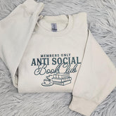 Anti Social Book Club Embroidered Crewneck Sweatshirt