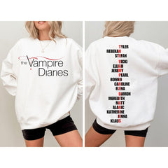 Women's TVD Characters List Sweatshirt