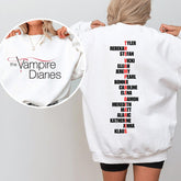 Women's TVD Characters List Sweatshirt