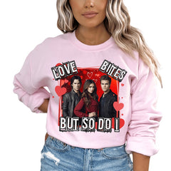 Love Bites Damon Elena Stefan Sweatshirt