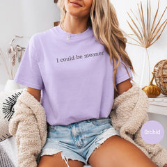 I Could Be Meaner Sarcastic Shirt