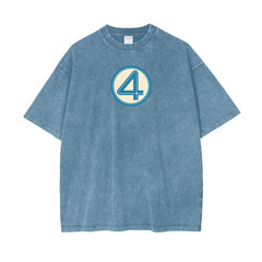 Vintage Fantastic 4 Logo Washed T-Shirt