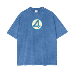 Vintage Fantastic 4 Logo Washed T-Shirt