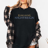 Unisex Nightreign Letter Printed Summer T-Shirt