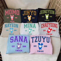 Cute Twice Members Crewneck Sweatshirt