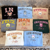 SKZ Inspired Embroidered Crew Neck Sweatshirt