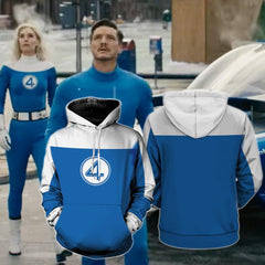 Unisex Fantastic Four Cosplay Hoodie Costume