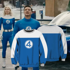 Unisex Fantastic Four Cosplay Hoodie Costume