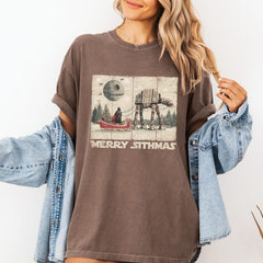 Retro Merry Sithmas Graphic Cotton Tee