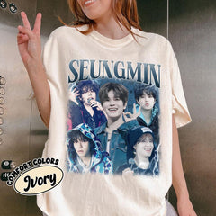 Vintage Seungmin Graphic Cotton Washed T-Shirt