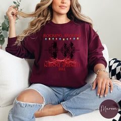 ROCKING AROUND THE UPSIDE DOWN Crewneck Christmas Sweatshirt