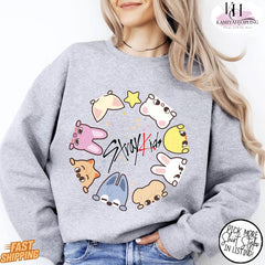 Adorable SKZ Crew Neck Sweatshirt Top