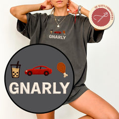 GNARLY Embroidery T-Shirt Top