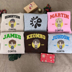 Aesthetic CORTIS Logo Embroidered Crewneck Sweatshirt