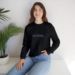 Kiss All The Time Disco Occasionally Embroidered Sweatshirt