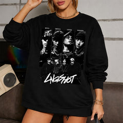 LNGSHOT Kpop Graphic T-shirt Top