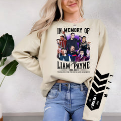 Liam Memorial Print Crewneck Sweatshirt