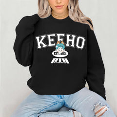 Cute P1H Duh! Print Crewneck Sweatshirt