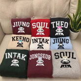 Cute P1H Duh! Print Crewneck Sweatshirt