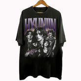 Vintage Hyunjin Graphic Cotton Washed T-Shirt
