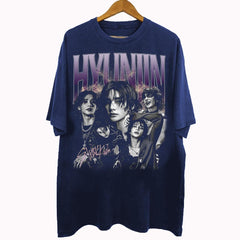 Vintage Hyunjin Graphic Cotton Washed T-Shirt