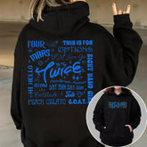Twice This Is For Tracklist Hoodie Top