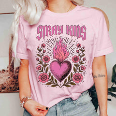 Retro SKZ Floral Printed Crewneck Tee