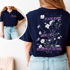SKZ Floral Graphic Print Unisex T-Shirt