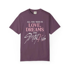 All You Need Is Love Dreams and SKZ Unisex Tee