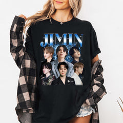 Jimin Collage Poster Crewneck T-Shirt