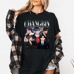 Changbin Collage Poster Crewneck T-Shirt