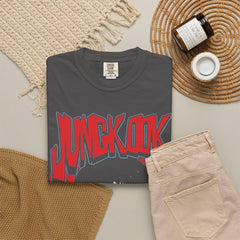 Vintage Jungkook Graffiti Cotton T-Shirt