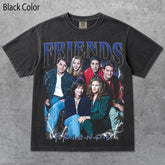 Vintage Friends Poster Washed Unisex T-Shirt
