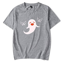 Unisex Ghost Graphic Print Pullover T-shirt