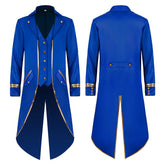 Men's Vintage Retro Medieval Mid-length Tuxedo Coat
