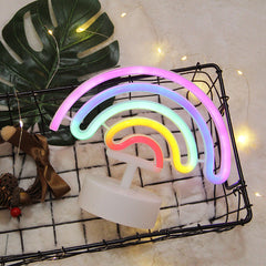 Rainbow Shape Neon Light For Room Decoration Photo Props