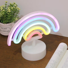 Rainbow Shape Neon Light For Room Decoration Photo Props