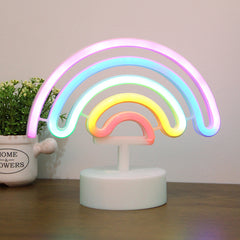 Rainbow Shape Neon Light For Room Decoration Photo Props