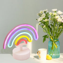 Rainbow Shape Neon Light For Room Decoration Photo Props