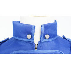 Medieval Women's Flip Collar Irregular Long Tuxedo