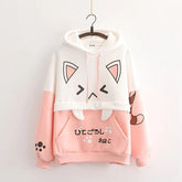 Artistic Cute Cat Paws Print Warm Hoodie