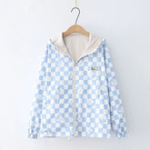 Trendy Reversible Hooded Spring Baseball Jacket