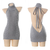 Sexy Pullover Backless Virgin Killer Sweater