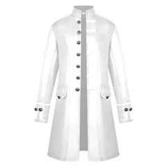 Men's Medieval Solid Color Steampunk Fashion Uniform