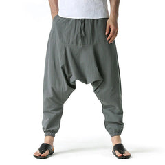 Casual Men's Drop Crotch Loose Home Pants