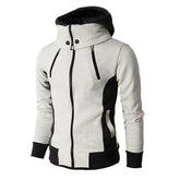 Dank Game Men's Zipper Fake Two-piece Hooded Coat