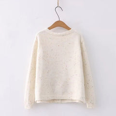 Aesthetic Polka Dots Candy Color Warm Cardigan