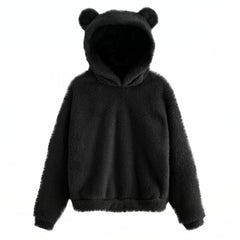 Kawaii Girls Fluffy Animal Ears Warm Hoodie